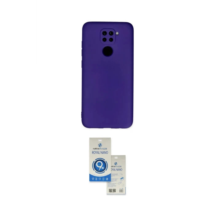 ieg™ Redmi Note 9 Kılıf Ahenk Serisi - Şeffaf Royal Nano Ekran Koruyucu