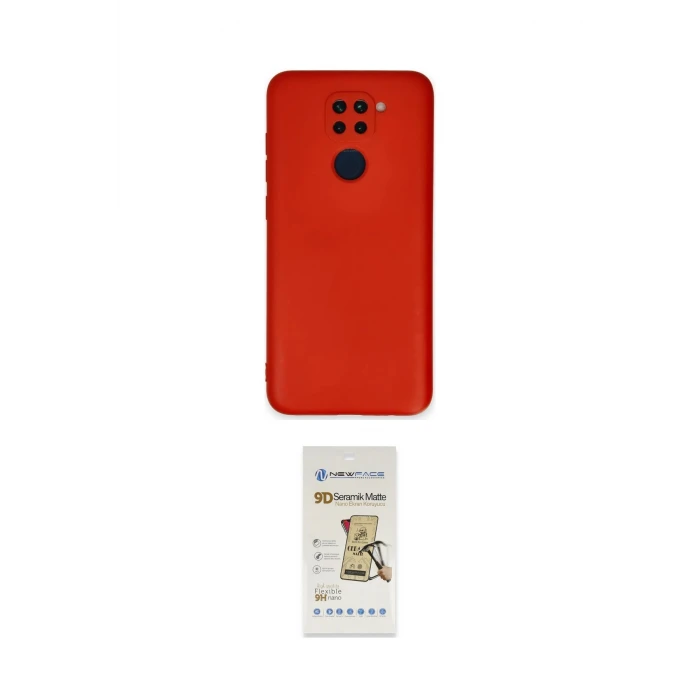 ieg™ Redmi Note 9 Kılıf Ahenk Serisi - Siyah Mat Seramik Nano Ekran Koruyucu