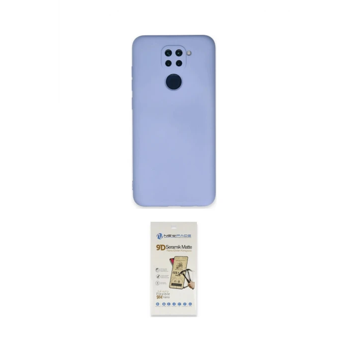 ieg™ Redmi Note 9 Kılıf Ahenk Serisi - Siyah Mat Seramik Nano Ekran Koruyucu
