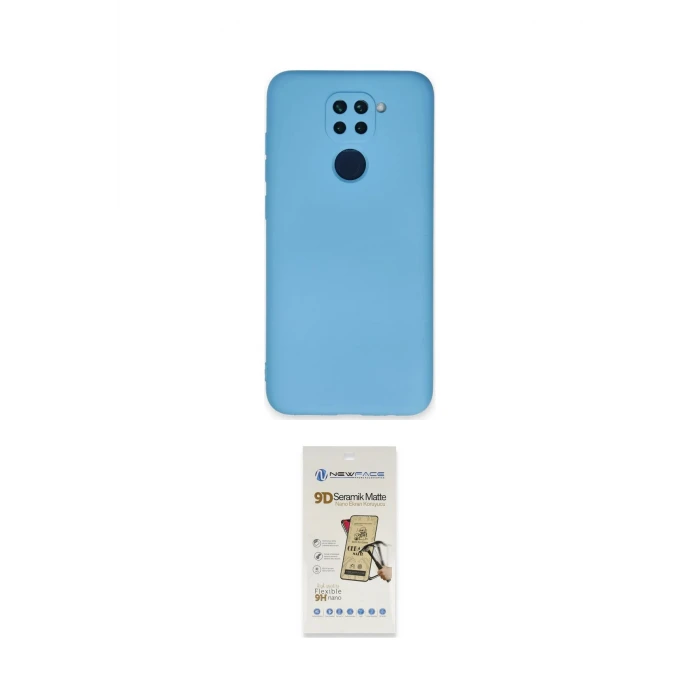 ieg™ Redmi Note 9 Kılıf Ahenk Serisi - Siyah Mat Seramik Nano Ekran Koruyucu