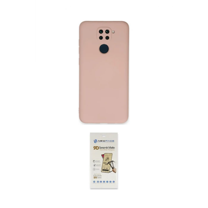 ieg™ Redmi Note 9 Kılıf Ahenk Serisi - Siyah Mat Seramik Nano Ekran Koruyucu