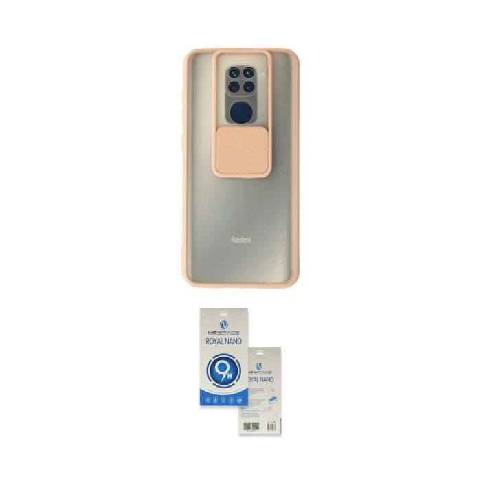 ieg™ Redmi Note 9 Kılıf Vadi Çizgi - Şeffaf Royal Nano Ekran Koruyucu