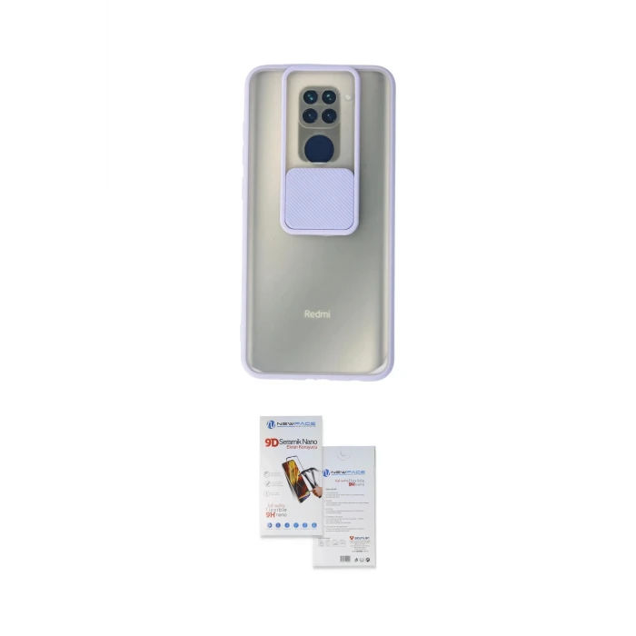 ieg™ Redmi Note 9 Kılıf Vadi Çizgi - Siyah Seramik Nano Ekran Koruyucu