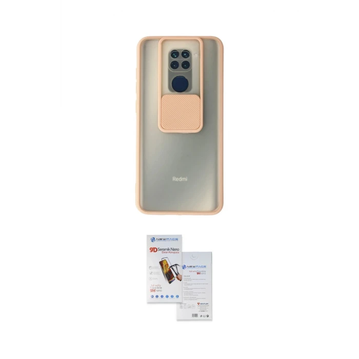 ieg™ Redmi Note 9 Kılıf Vadi Çizgi - Siyah Seramik Nano Ekran Koruyucu