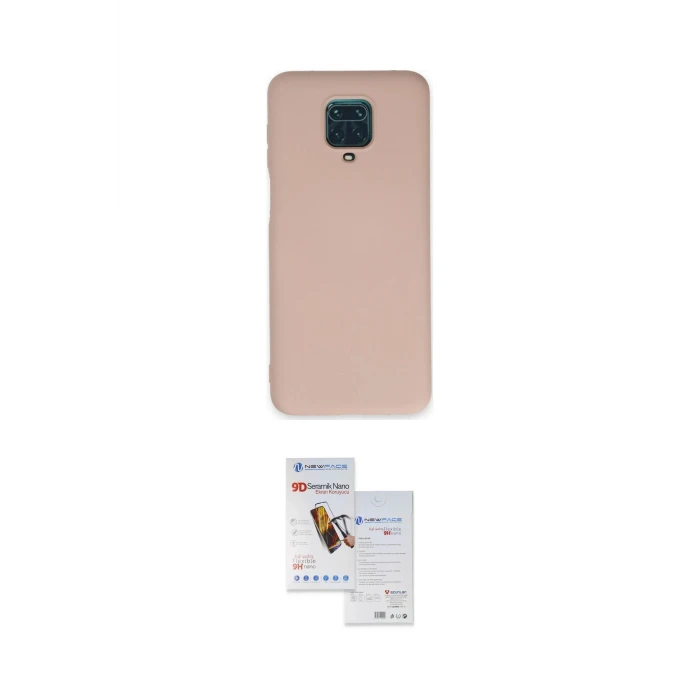 ieg™ Redmi Note 9 Pro Kılıf Ahenk Serisi - Siyah Seramik Nano Ekran Koruyucu