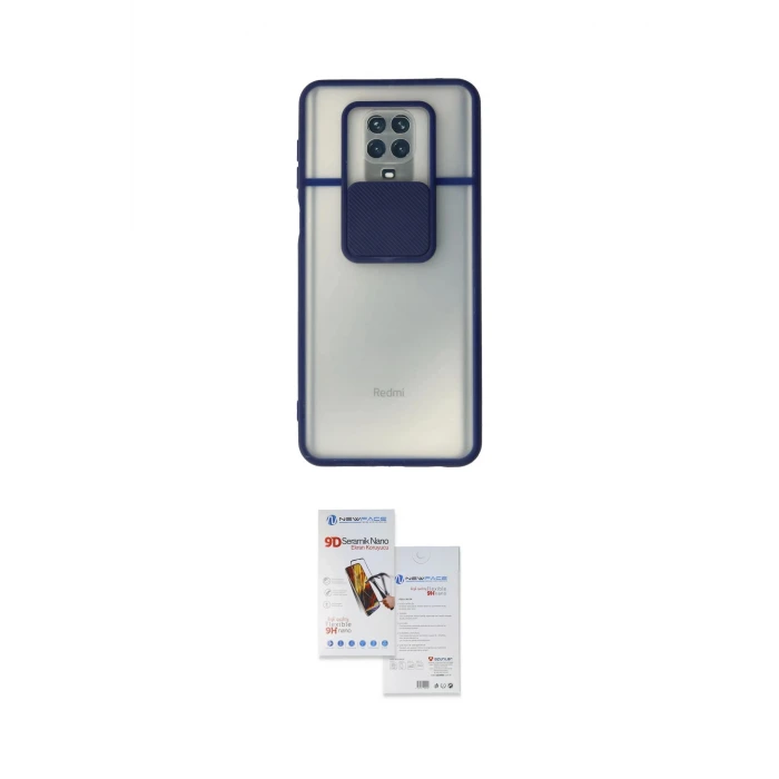ieg™ Redmi Note 9 Pro Kılıf Vadi Çizgi - Siyah Seramik Nano Ekran Koruyucu