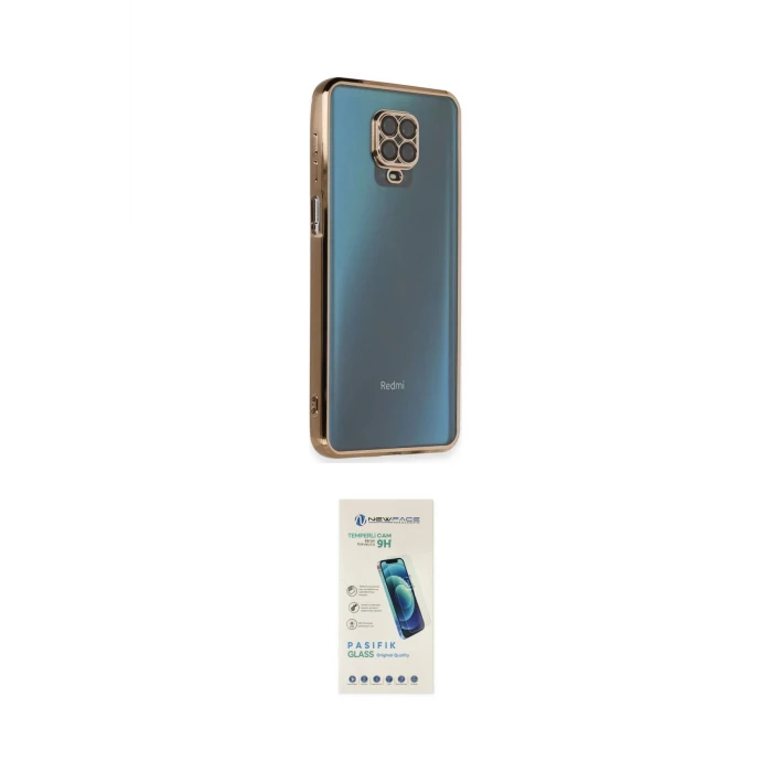 ieg™ Redmi Note 9 Pro Kılıf Vadi Minimal - Şeffaf Pasifik Cam Ekran Koruyucu