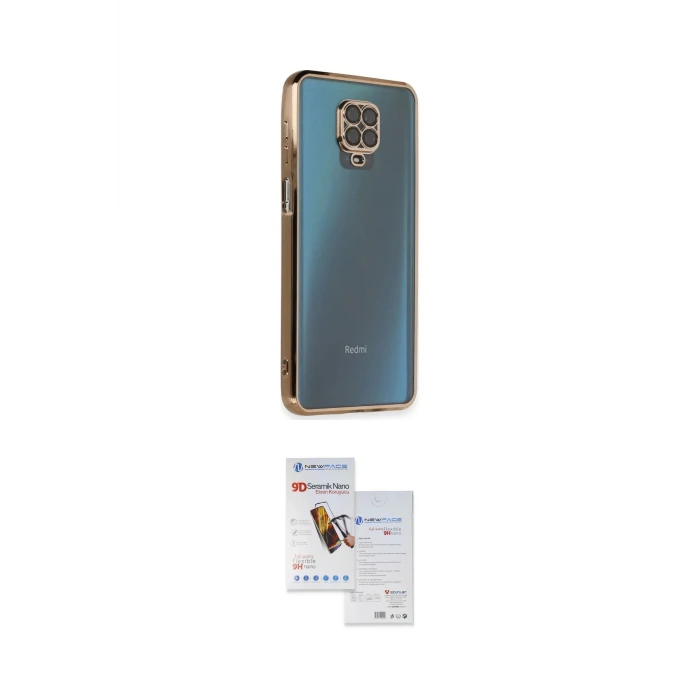 ieg™ Redmi Note 9 Pro Kılıf Vadi Minimal - Siyah Seramik Nano Ekran Koruyucu