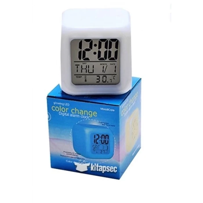 ieg™ Renk Değiştiren Dijital Alarm Küp Saat