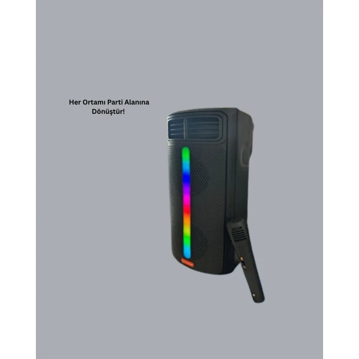 ieg™ Renkli Işıklı Bluetooth Hoparlör – Taşınabilir, Güçlü Ses Performansı