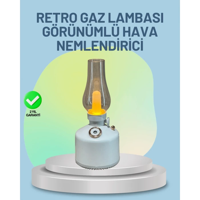 ieg™ Renkli Led Işıklı Retro Gaz Lambası Aroma Terapi Mist Maker