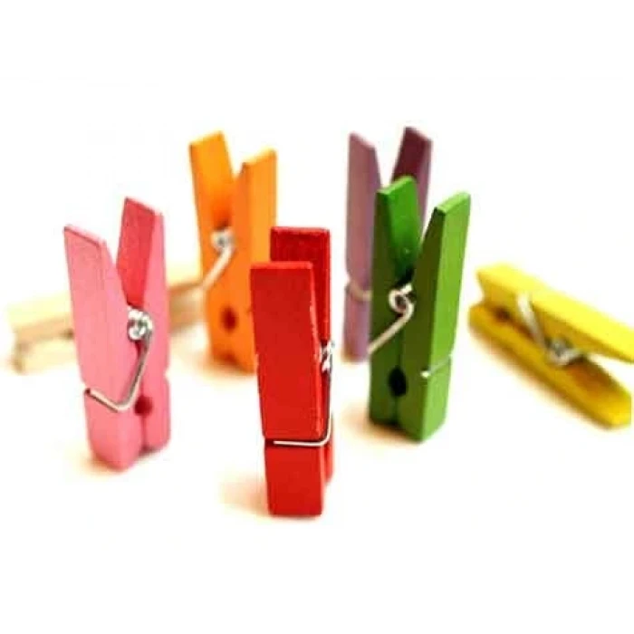 ieg™ Renkli Mini Ahşap Mandal