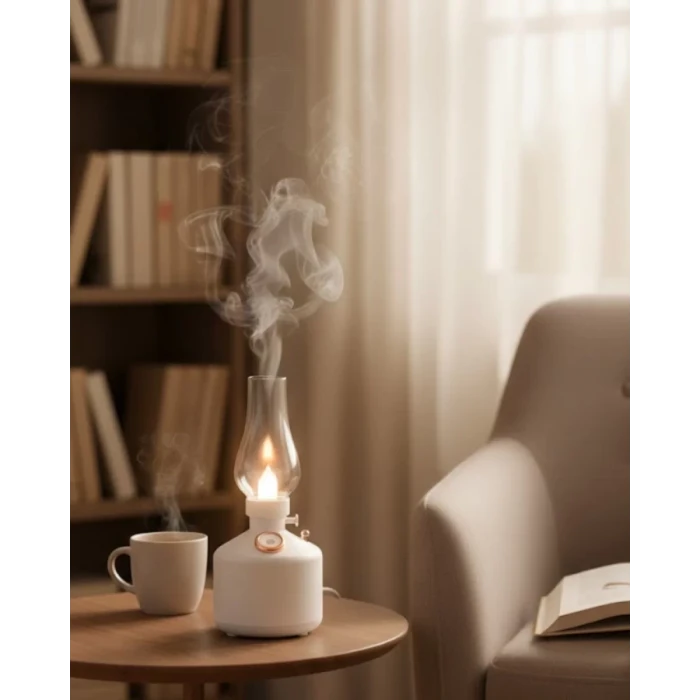 ieg™ Retro Led Işıklı 1200 Mah Şarjlı Aroma Difüzörü 280 Ml Su Kapasiteli