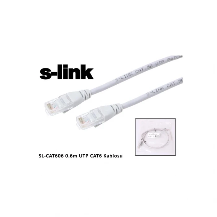 ieg™ S-lınk Sl-cat606 Cat6 Patch 60cm Kablo (gri)(1923)