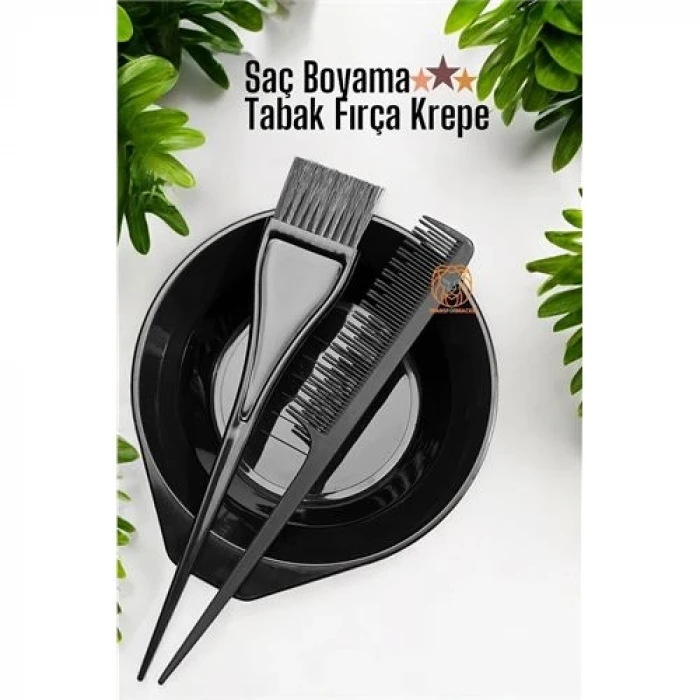 Saç Boyama Tabak Fırça Krepe Tarak Seti 715725
