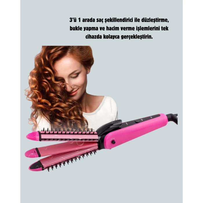 ieg™ Saç Şekillendirici Maşa ve Düzleştirici 2’si 1 Arada