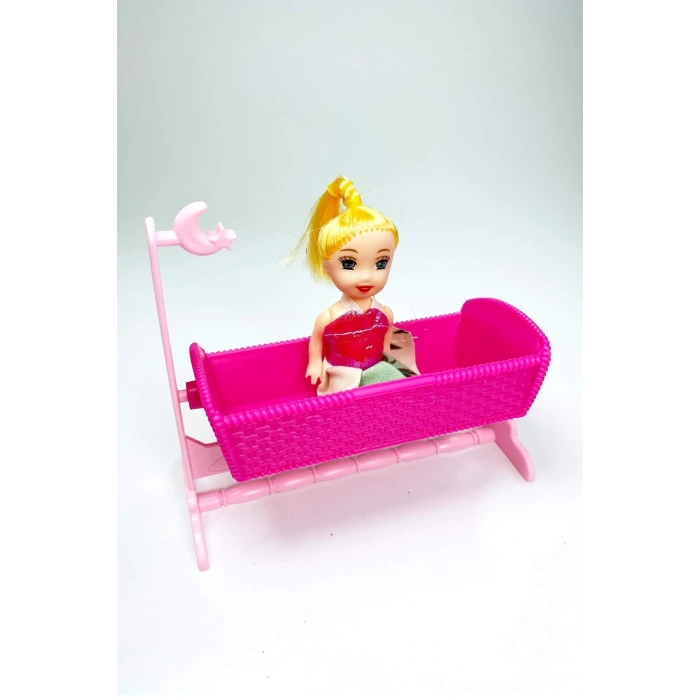 ieg™ Sallanan Beşikli Parmak Bebek 10x10 cm