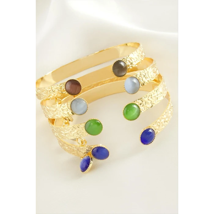 ieg™ Sallantılı Cam Taşlı Kelepçe Bileklik