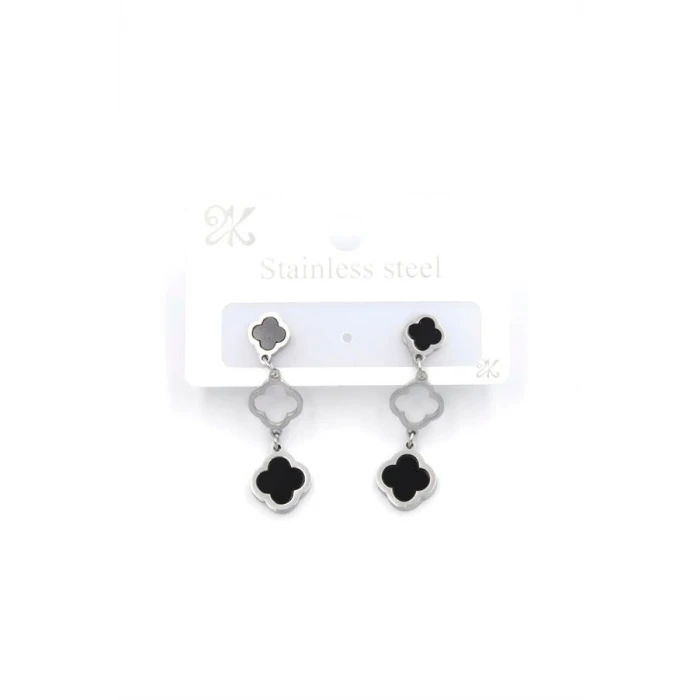 ieg™ Sallantılı VC Yonca  Küpe - Gümüş