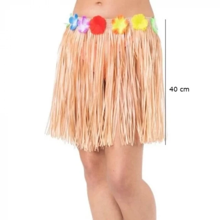 ieg™ Saman Renk Püsküllü Hawaii Luau Hula Etek