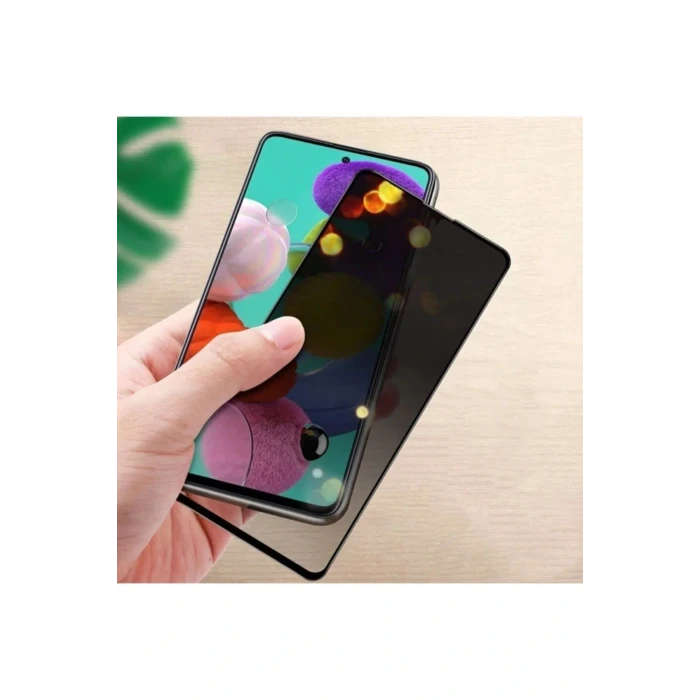 İEG® Samsung A52 Uyumlu Hayalet Ekran Gizli Tam Kaplayan Kırılmaz Cam Seramik Ekran Koruyucu Film
