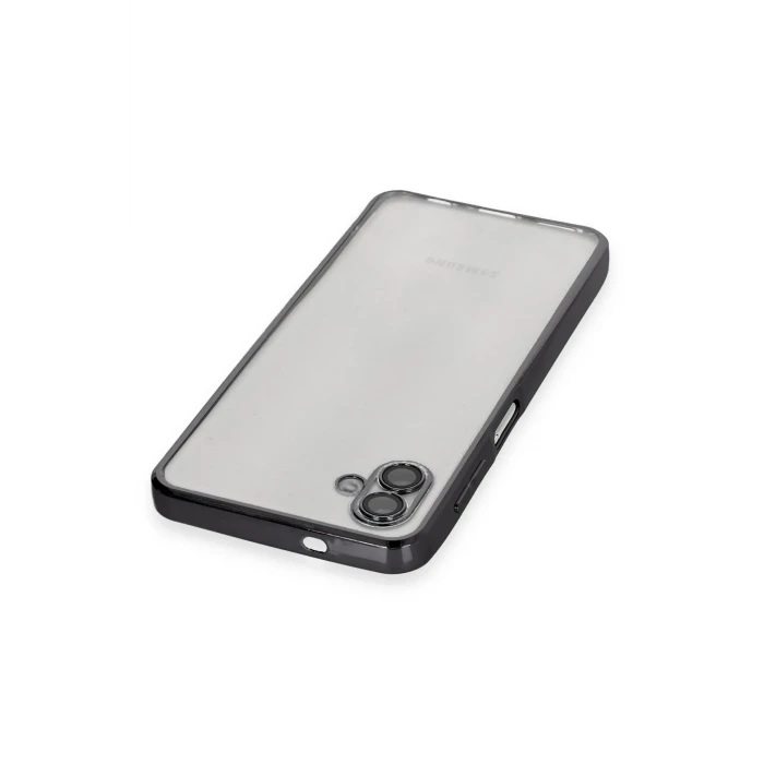 ieg™  Samsung Galaxy A04 Kılıf Razer Lensli Silikon - Siyah