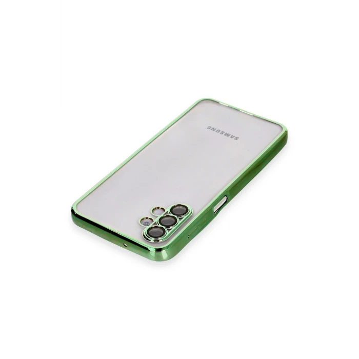 ieg™  Samsung Galaxy A04S Kılıf Razer Lensli Silikon - Yeşil