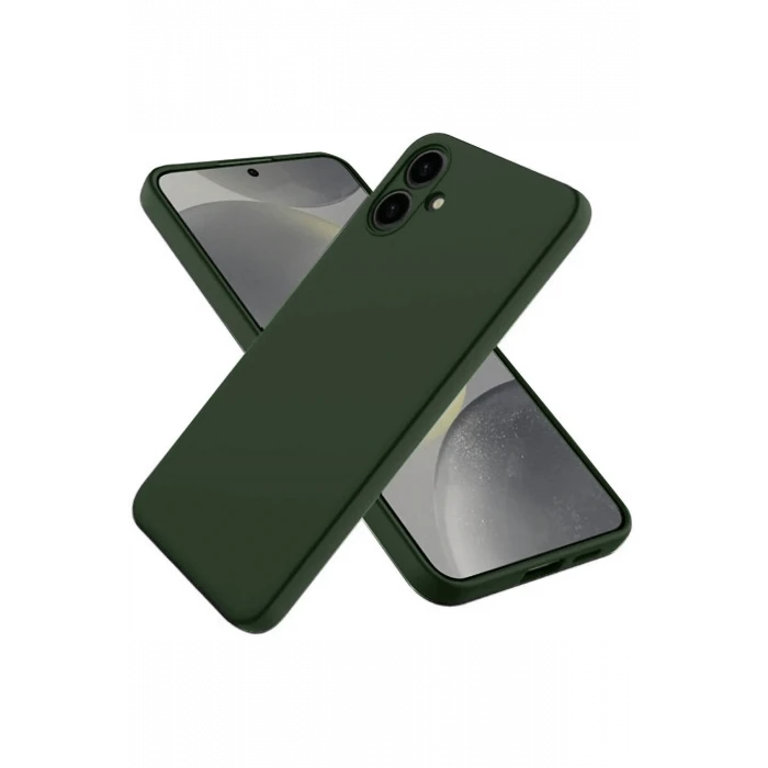 ieg™  Samsung Galaxy A06 Kılıf First Silikon - Koyu Yeşil