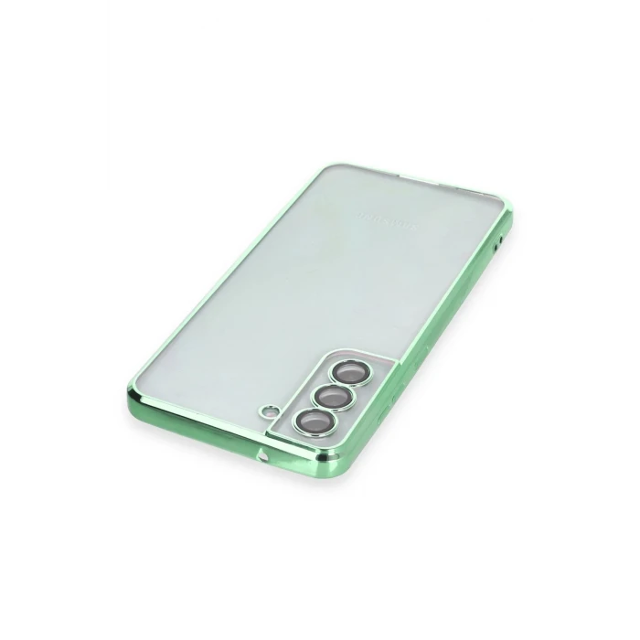 ieg™  Samsung Galaxy S21 FE Kılıf Razer Lensli Silikon - Yeşil