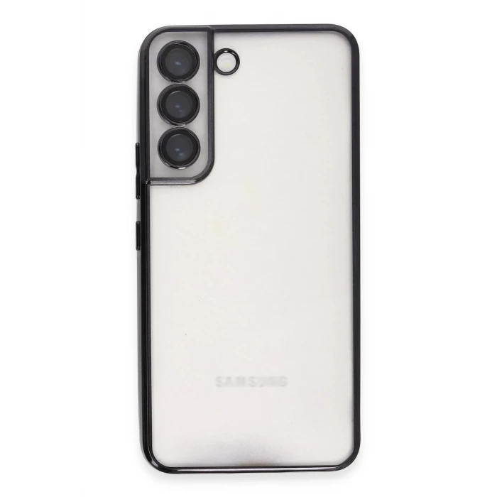 ieg™  Samsung Galaxy S22 Kılıf Razer Lensli Silikon - Siyah