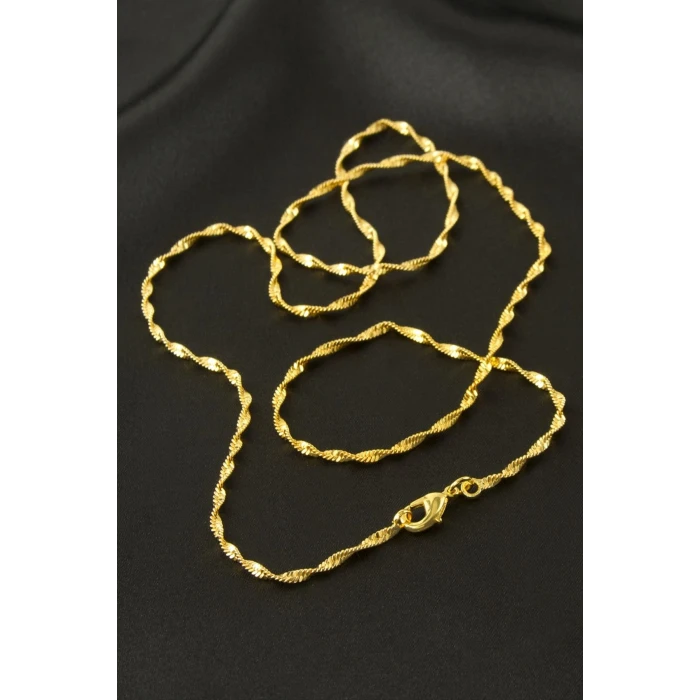 ieg™ Sarı Renkli Bugulu Zincir Kolye