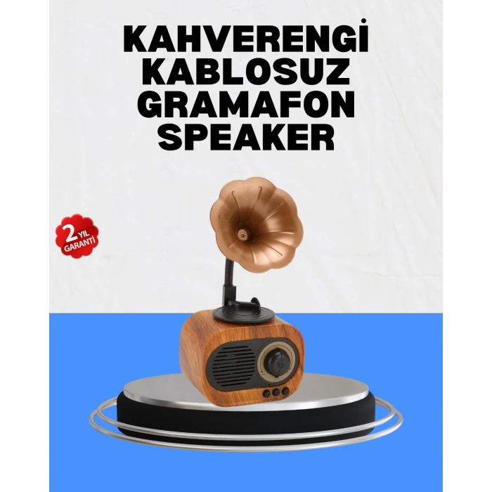 ieg™ Şarjlı Mini Retro Radyo Bluetooth Hoparlör Çoklu Bağlantı Seçenekli