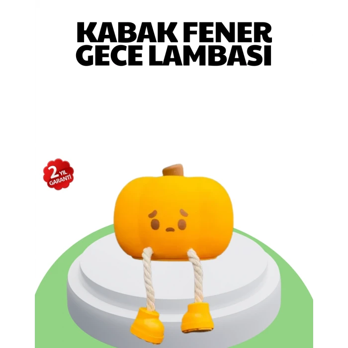 ieg™ Şarjlı Pumpkin LED Masa Lambası Zamanlayıcılı Dokunmatik