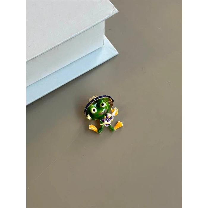 ieg™ Şarkıcı Kurbağa Broş - Yeşil