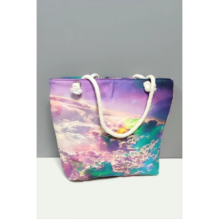 ieg™ Satürn Desenli Plaj Çantası