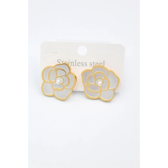 ieg™ Sedef Çiçek Küpe - Altın