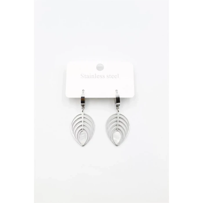 ieg™ Sedef Yaprak Küpe - Gümüş