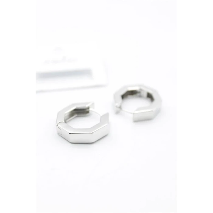 ieg™ Sekizgen  Küpe - Gümüş