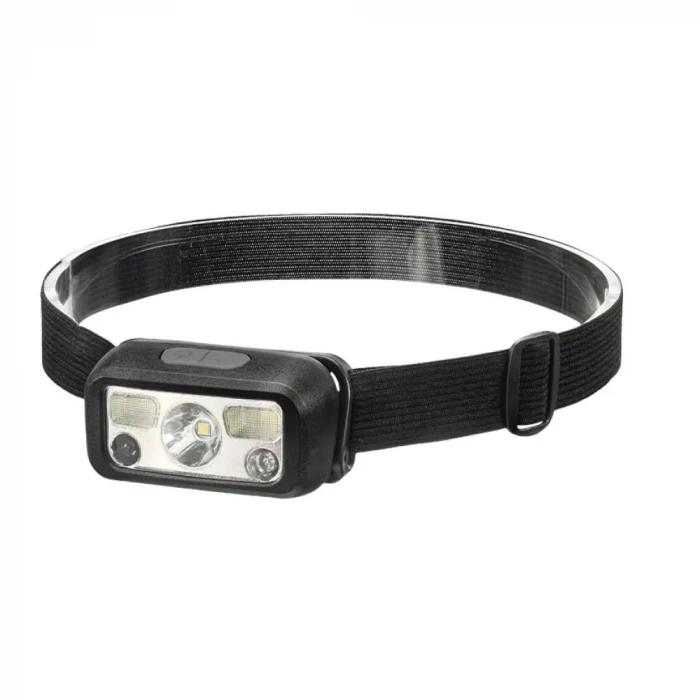 ieg™ Sensörlü Şarjlı Type-C Çok Amaçlı Kırmızı Işıklı Kafa Lambası HS-43