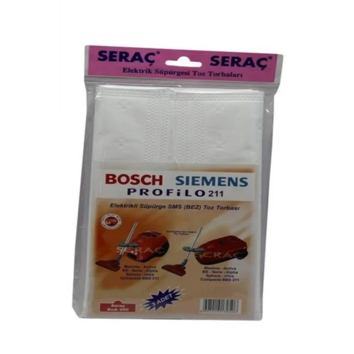 ieg™ Seraç Bez Süpürge Torbası Bosch Siemens No:050 Süpürge Torbası