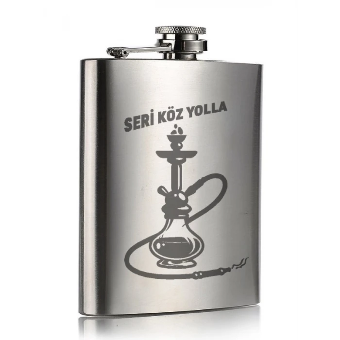 ieg ™ Seri Köz Yolla Temalı 9 Oz Paslanmaz Çelik Cep Matarası 266 Ml İçecek Cep Matarası