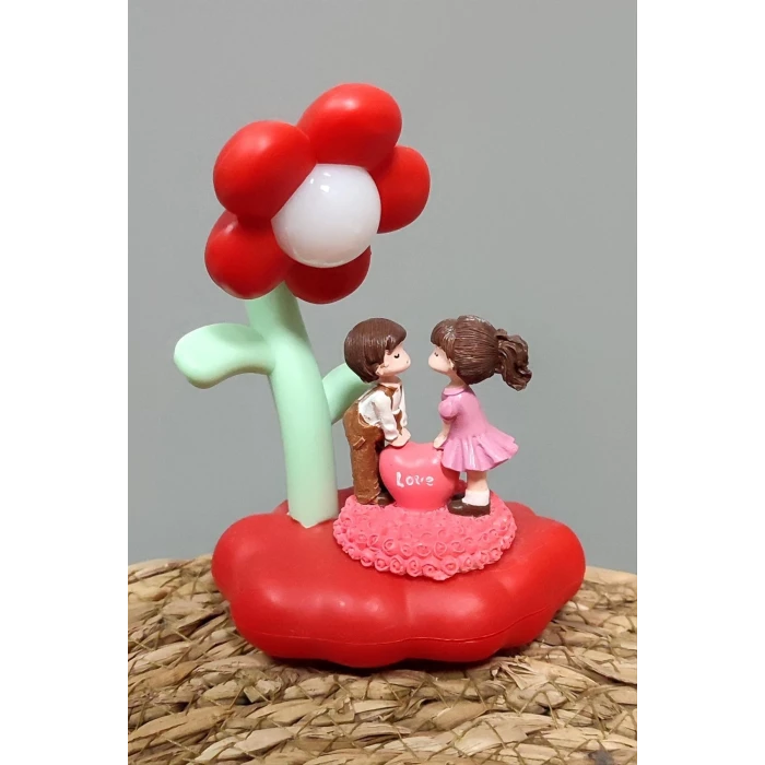 ieg™ Sevgili Çift Papatya Işıklı Masa Lambası