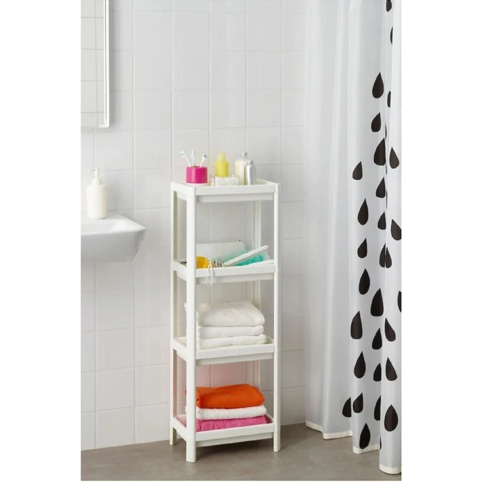 ieg™ Shelf 3 Katlı  Raf Ünitesi -  Mutfak - Banyo  Depolama Rafı