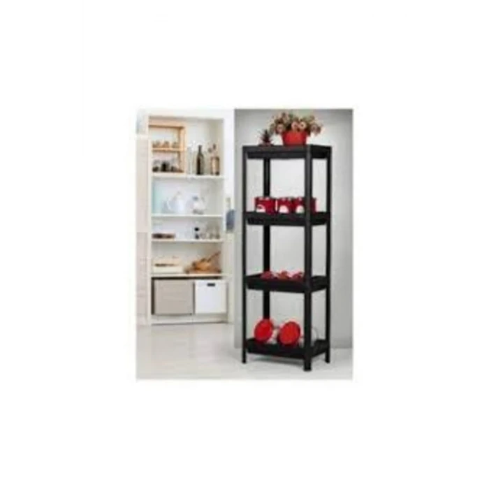 ieg™ Shelf Unit Raf Ünitesi Siyah Renk 4 Katlı -81414