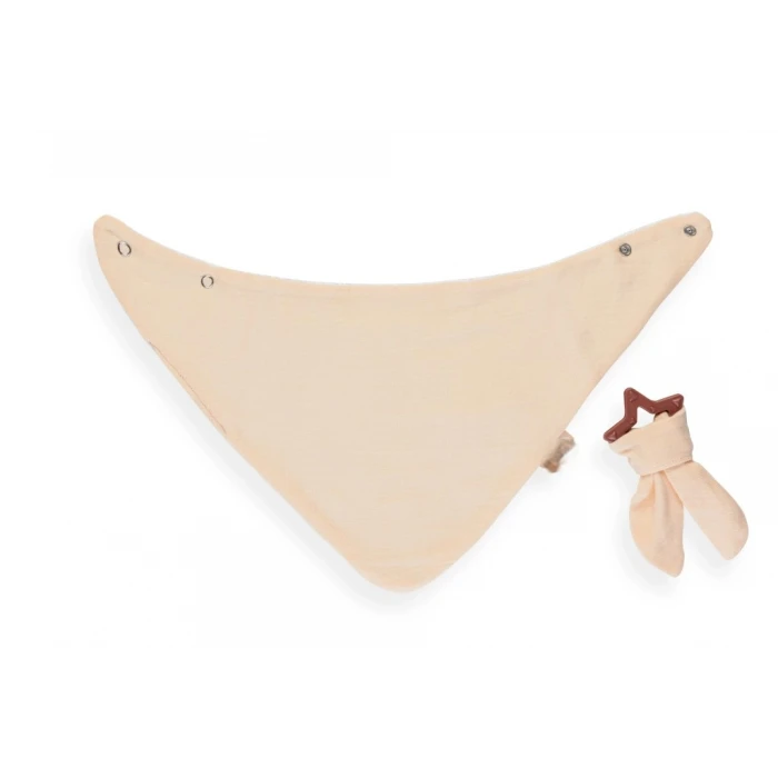 ieg™ Silikon Diş Kaşıyıcılı Müslin Önlük 736 Somon