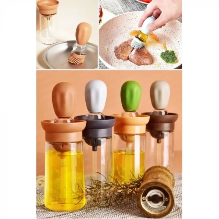 ieg™ Silikon Hazneli Fırçalı Yağdanlık