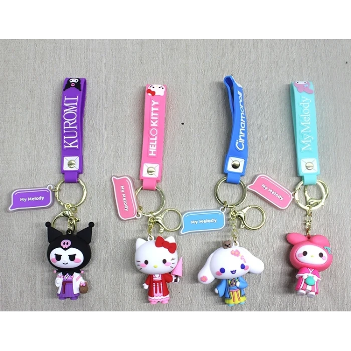 ieg™ Silikon Kuromi, Hello Kitty, My Melody Anahtarlık