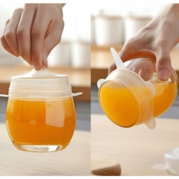 ieg™ Silikon Yemek Saklama Kapak Seti 6 Adet