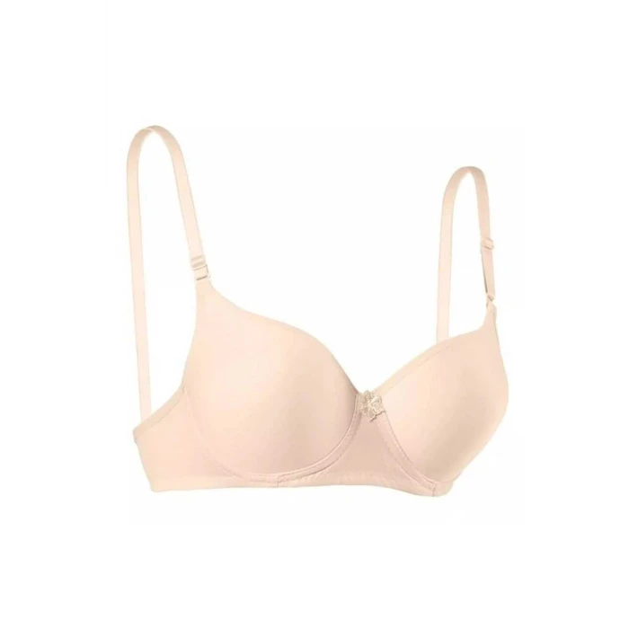 ieg™ Silikonlu Desteksiz Telli Düz Boş Sütyen Ten