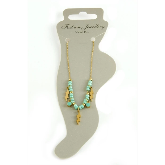 ieg™ Şimşek Boncuk Lüks Çelik Halhal